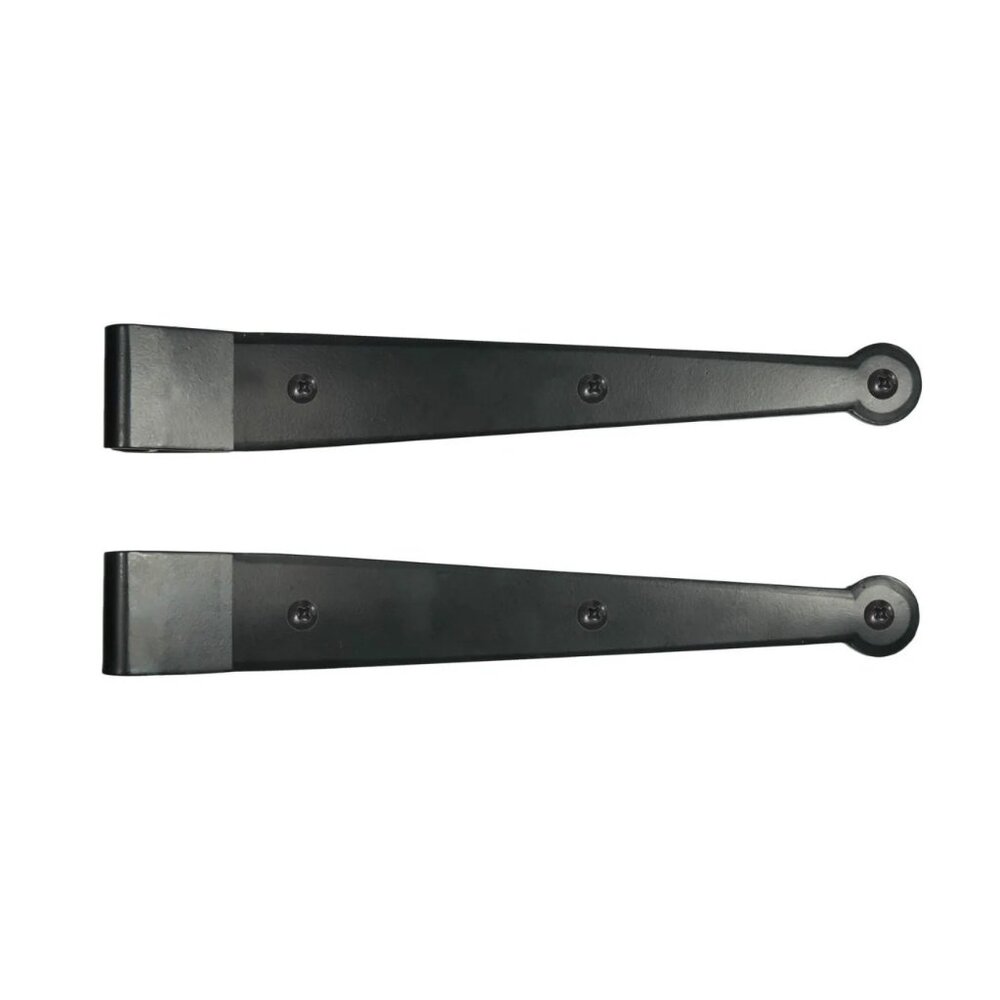 Lynn Cove Foundry Suffolk Style Strap Hinge – Stainless Steel Black 1 Pair NEW